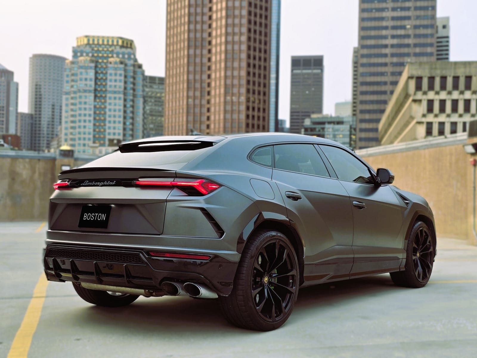Grey Lamborghini Urus SUV