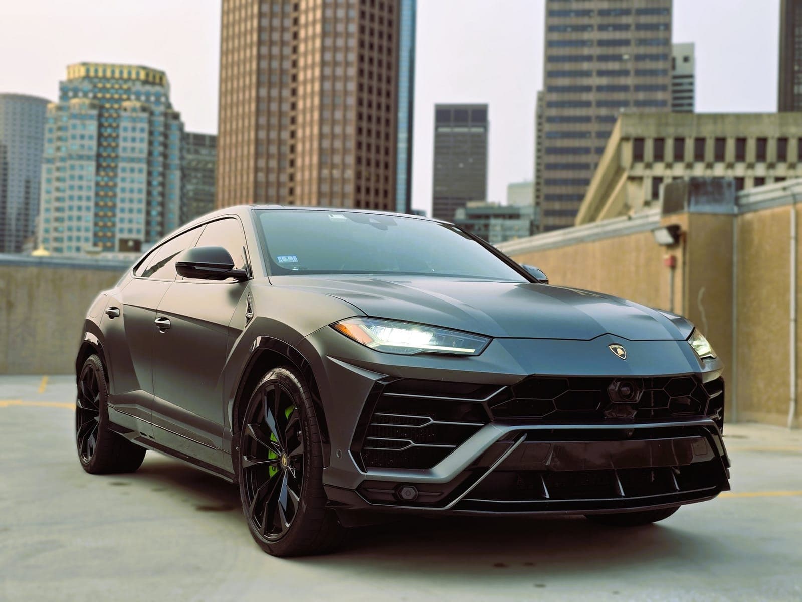 Grey Lamborghini Urus SUV