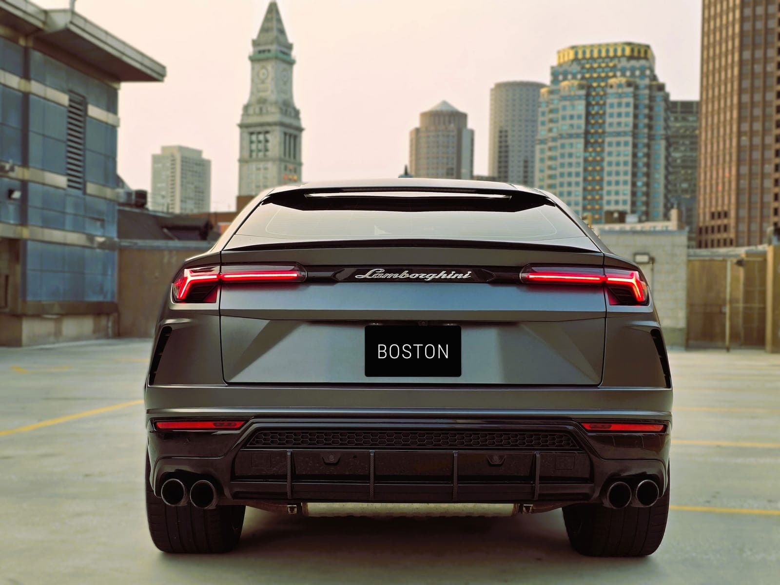 Grey Lamborghini Urus SUV
