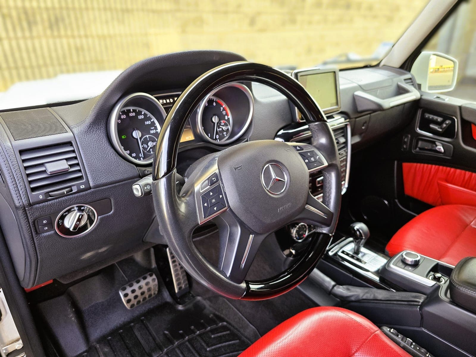White Mercedes-Benz G Wagon SUV