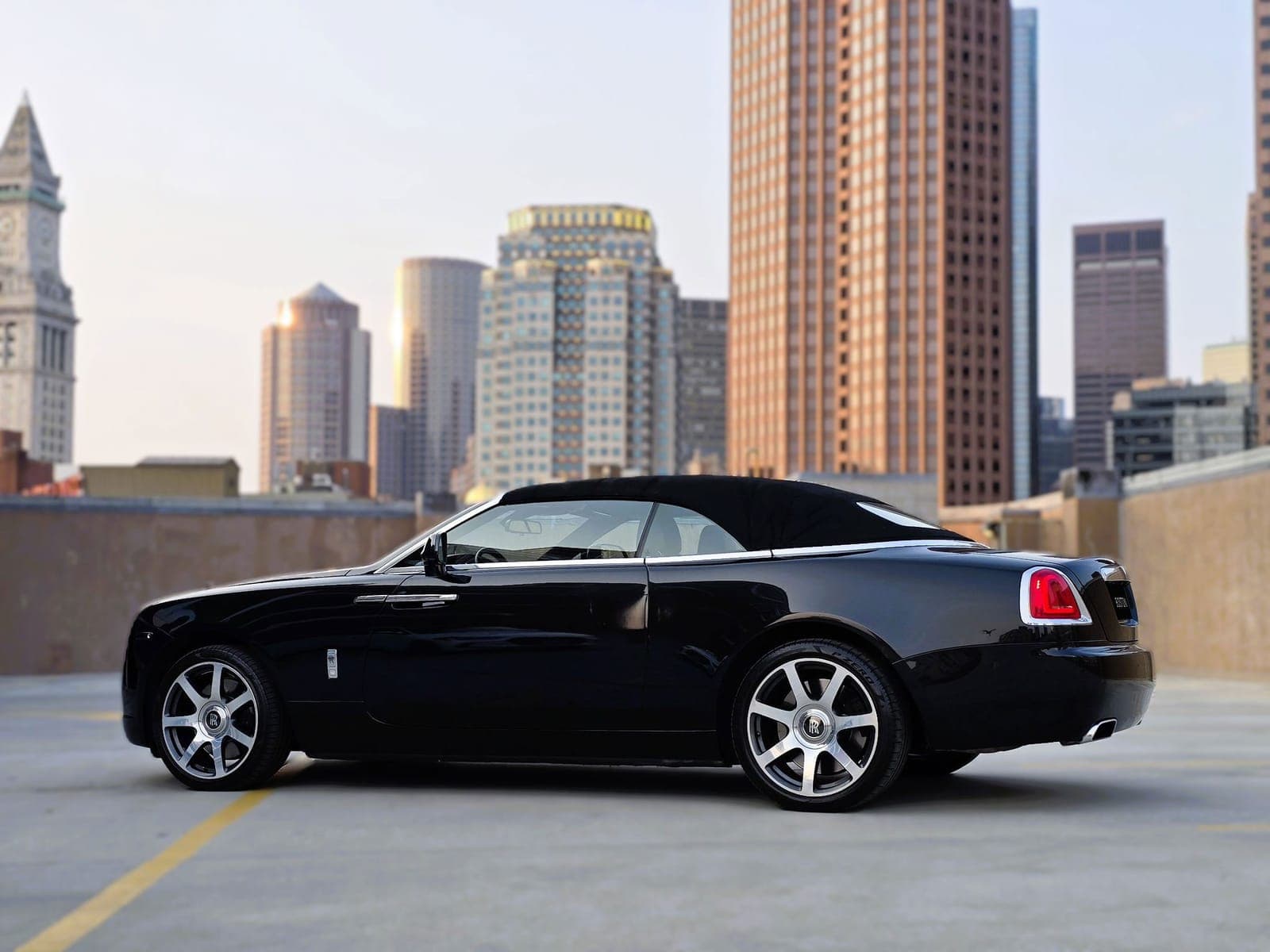 Black Rolls-Royce Dawn Convertible