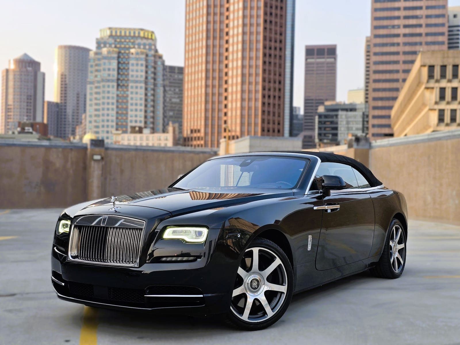 Black Rolls-Royce Dawn Convertible